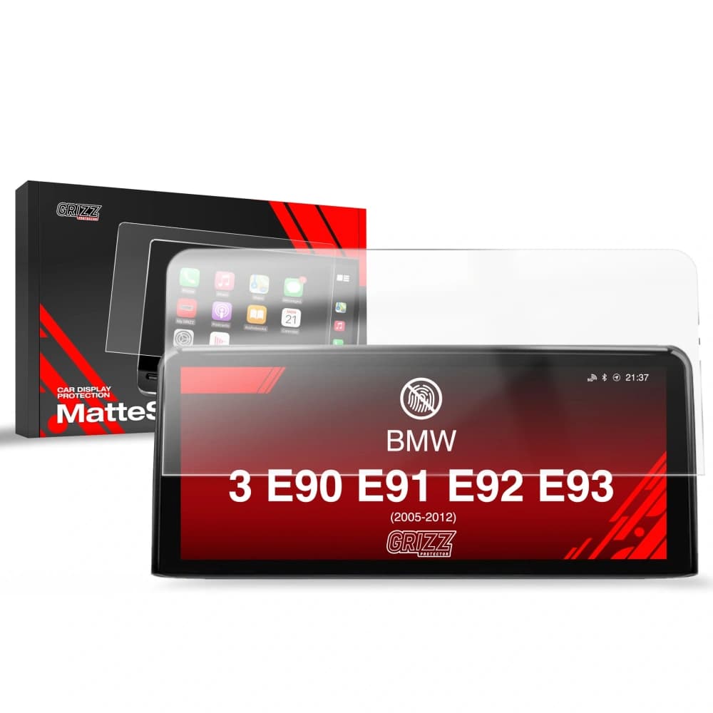 Matte GrizzGlass CarDisplay Protection BMW 3 E90 E91 E92 E93 Android Radio 10,25" (2005-2012) - 1
