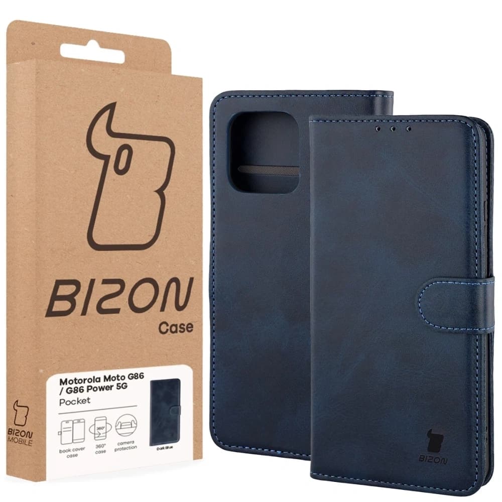 Bizon Case Pocket Motorola Moto G86 5G / G86 Power 5G navy blue - 6
