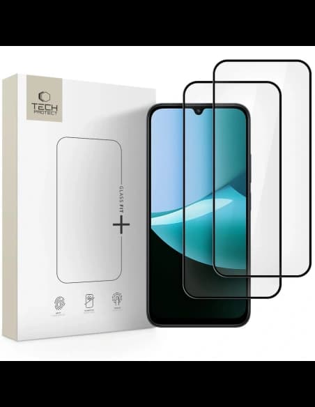 Tech-Protect Glass Fit+ Xiaomi Redmi 15c 4G / Poco C85 4G Black Black [2 PACK]