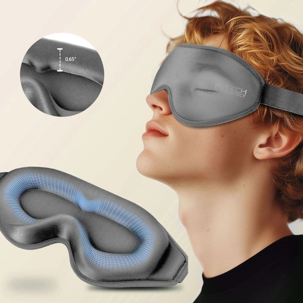 Tech-Protect Eyeshade Sleep Mask Grey - 3