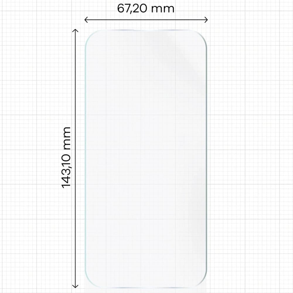 Bizon Glass Hydrogel Front Apple iPhone 15 / 15 Pro / 16 - 2