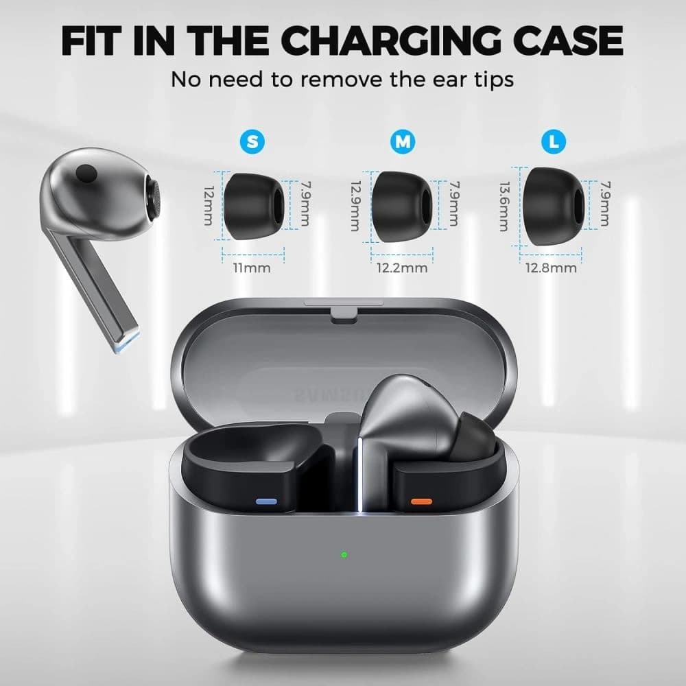 Tech-Protect Ear Tips Samsung Galaxy Buds 3 Pro Grey [3 PACK] - 3