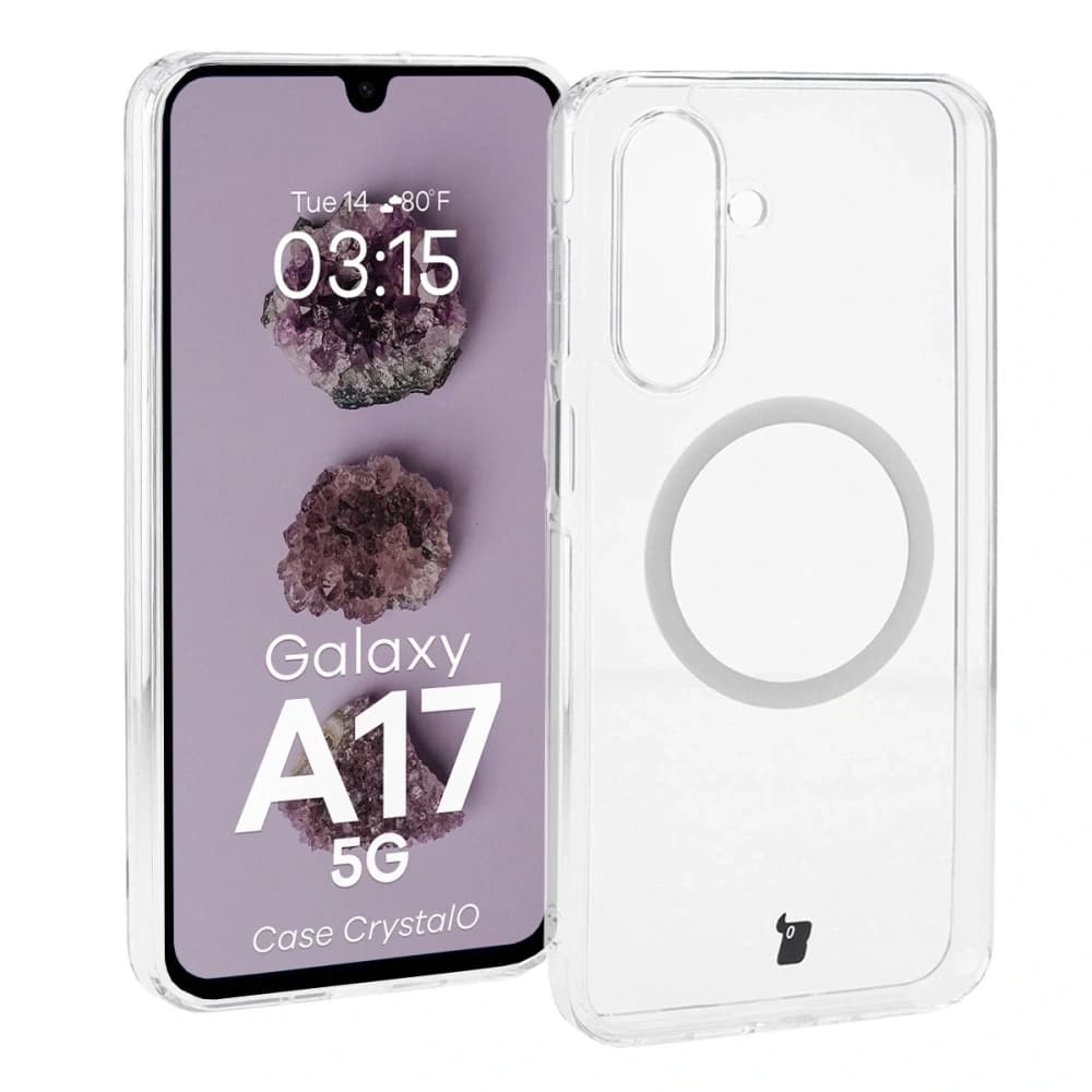 Bizon Case CrystalO Magnetic Samsung Galaxy A17 5G klar - 1