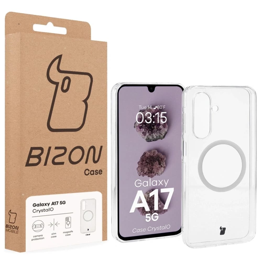Bizon Case CrystalO Magnetic Samsung Galaxy A17 5G klar - 7