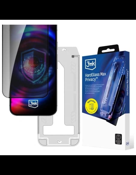Szkło hartowane 3MK HardGlass Max Privacy z aplikatorem do Apple iPhone 14 Pro