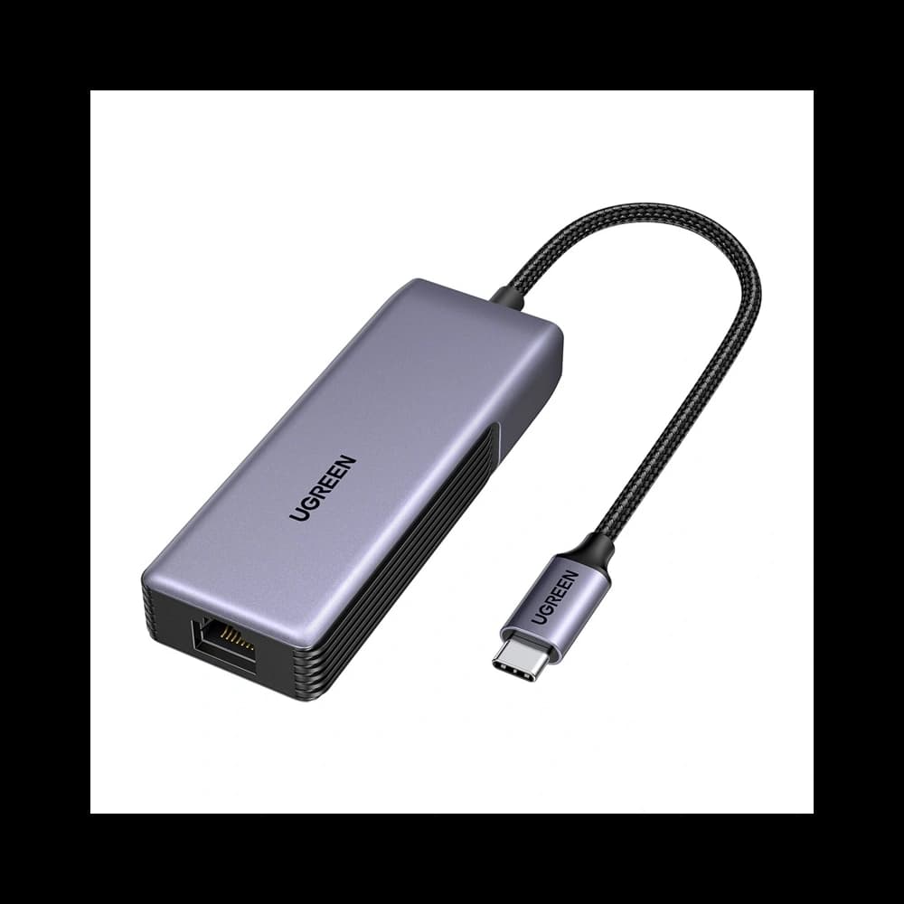 Adaptor de rețea UGREEN UGCM848 USB-C / RJ45 5Gbps (negru) - 1