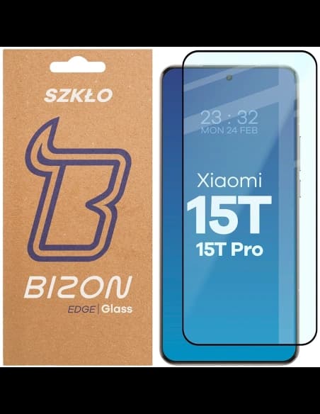 Bizon Glass Edge 2 Xiaomi 15T / 15T Pro fekete keret