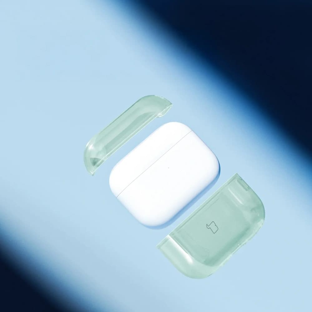 Bizon Case Headphone Clear Apple AirPods Pro 3 clear-green - 3