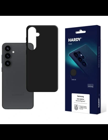 Etui 3MK Hardy Silicone MagCase do Samsung Galaxy S25+ Plus czarny