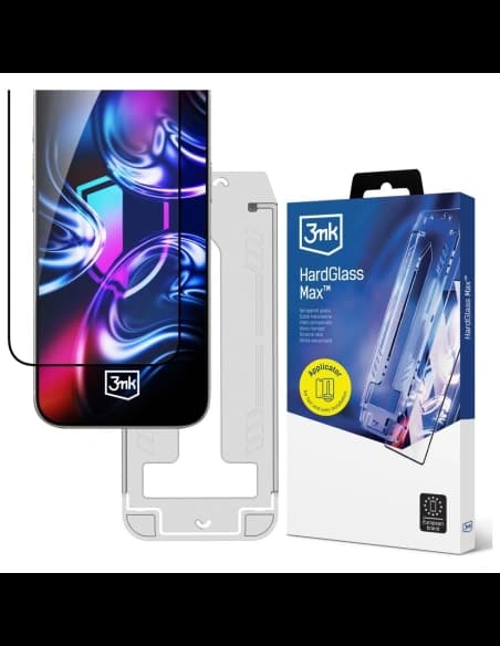 Szkło hartowane 3MK HardGlass Max z aplikatorem do Samsung Galaxy S24+ Plus / S25+ Plus