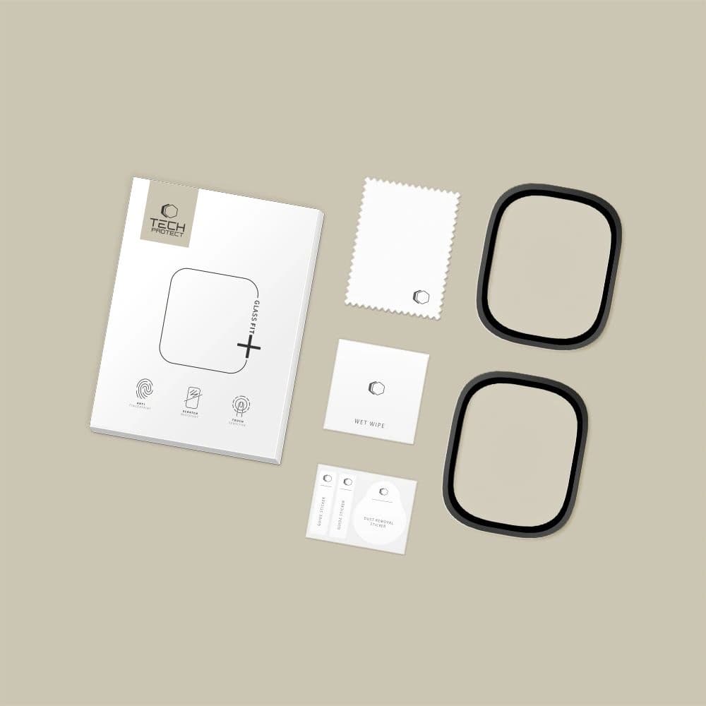 Sticlă securizată Tech-Protect Glass Ring pentru Apple Watch Ultra 1 / 2 49mm Negru [2 PACK] - 5