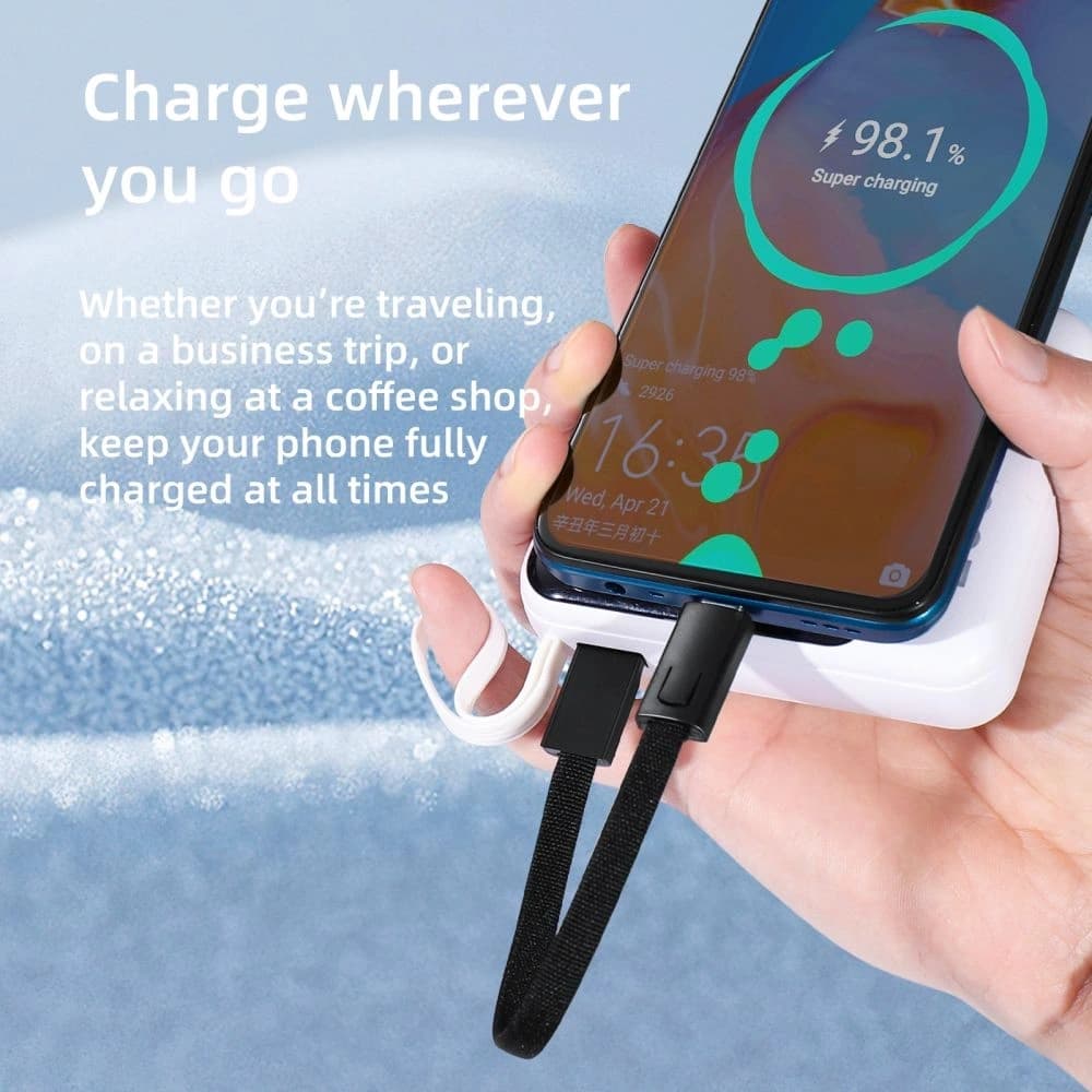 Tech-Protect Ultraboost DNA Keychain USB-C / USB-C Cable PD 60W / 3A Iron Grey - 4