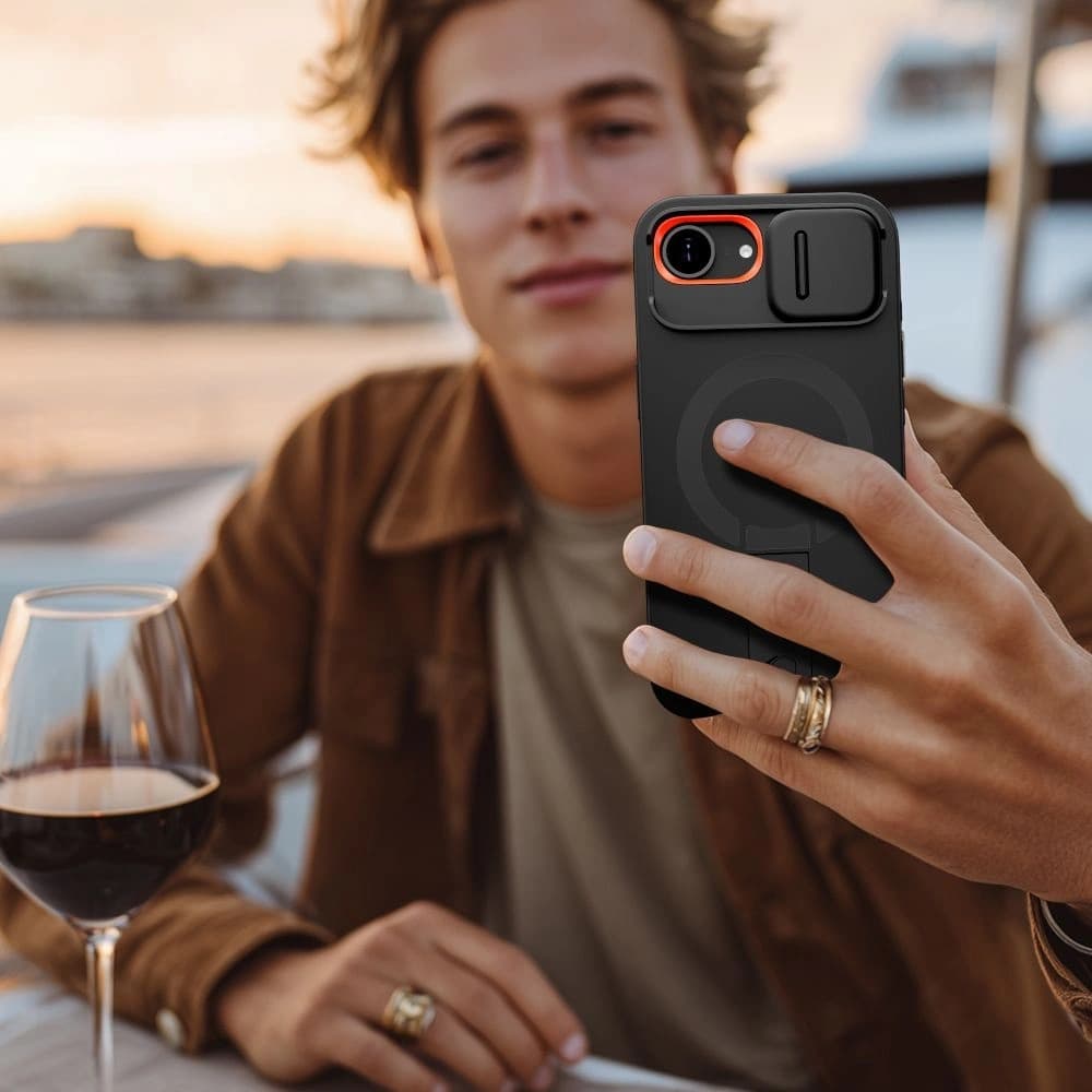 Tech-Protect Kevlar Aura MagSafe Apple iPhone 16e Schwarz - 5