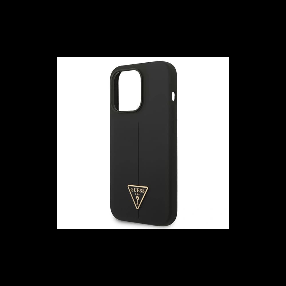 [CR] Etui Guess GUHCP14XSLTGK Apple iPhone 14 Pro Max negru/black hardcase Silicone Triangle - 6