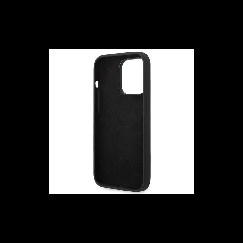 [CR] Etui Guess GUHCP14XSLTGK Apple iPhone 14 Pro Max negru/black hardcase Silicone Triangle - 7