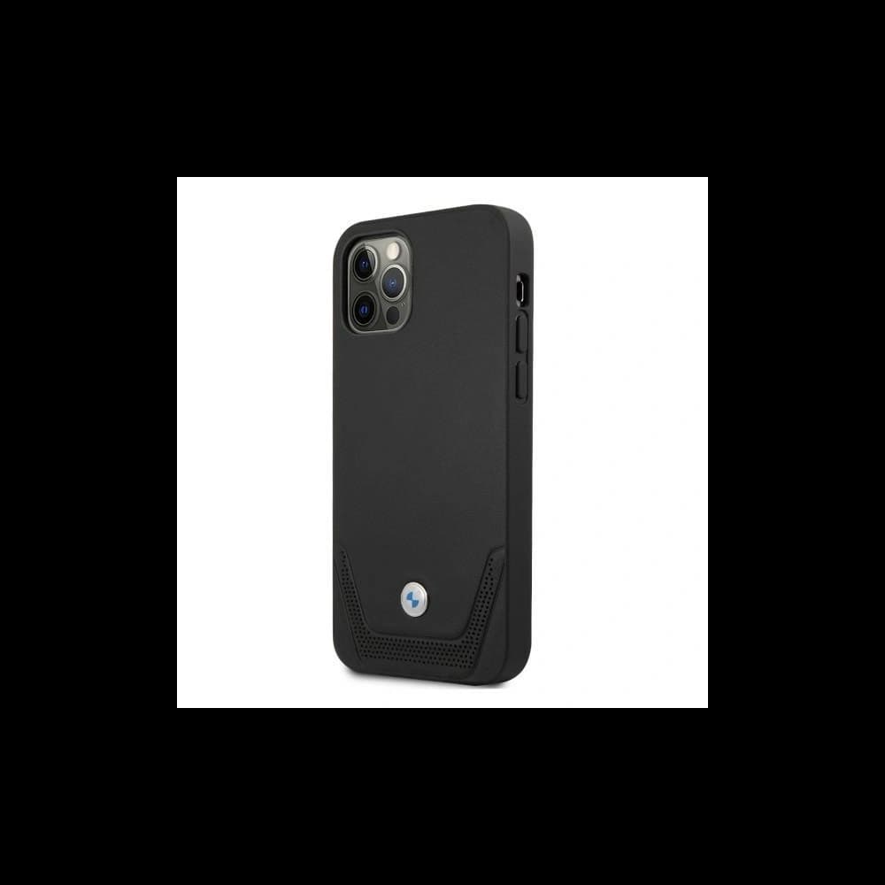 [CR] Etui BMW BMHCP12MRSWPK Apple iPhone 12/12 Pro černý/black hardcase Leather Perforate - 2