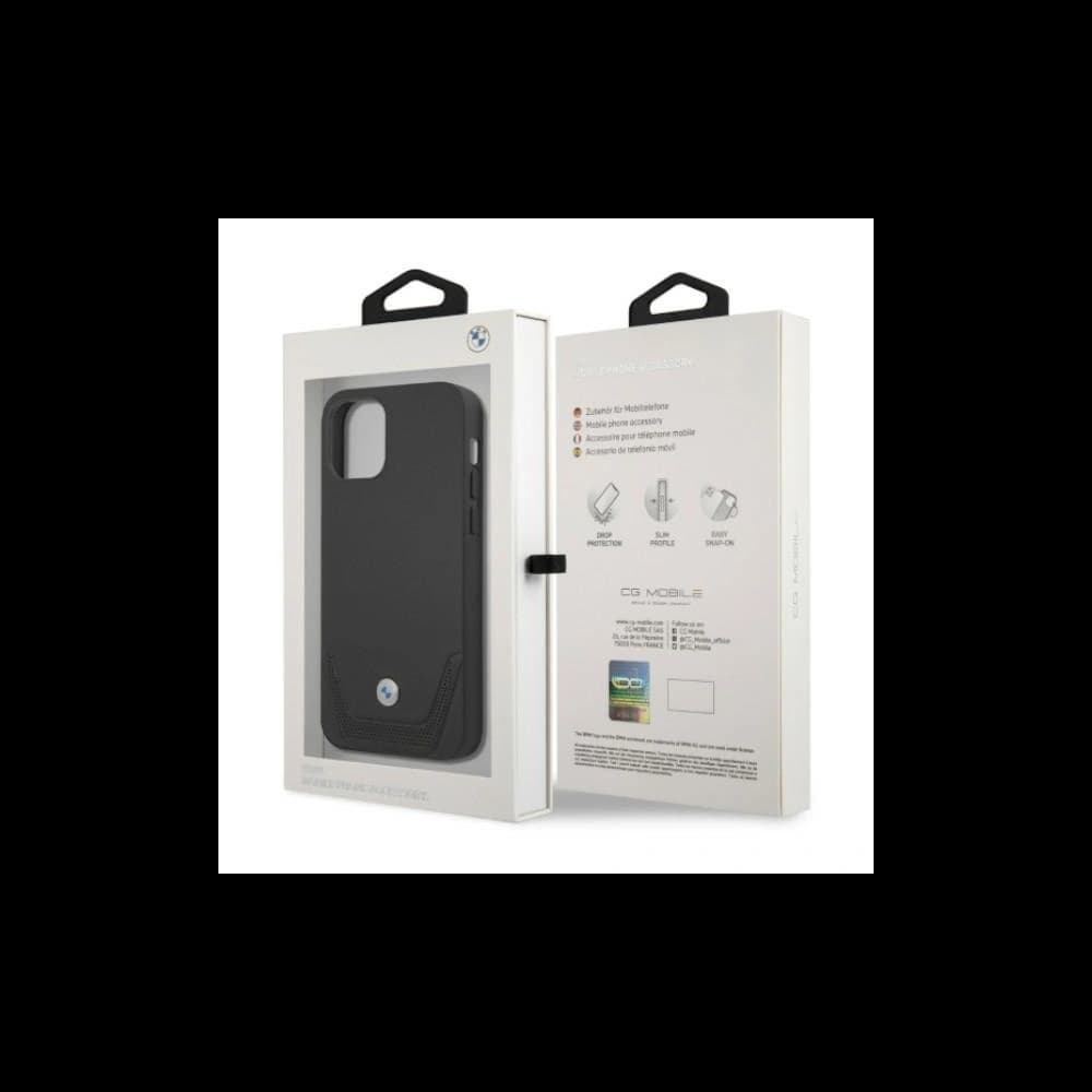 [CR] Etui BMW BMHCP12MRSWPK Apple iPhone 12/12 Pro černý/black hardcase Leather Perforate - 8