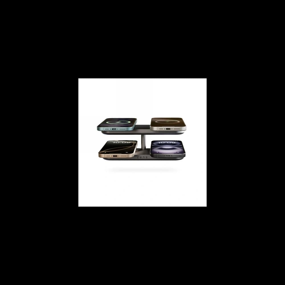 ZENS Quattro Wireless Charger Pro 4 Qi2 pentru patru dispozitive (4x15W) compatibil cu MagSafe negru - 3