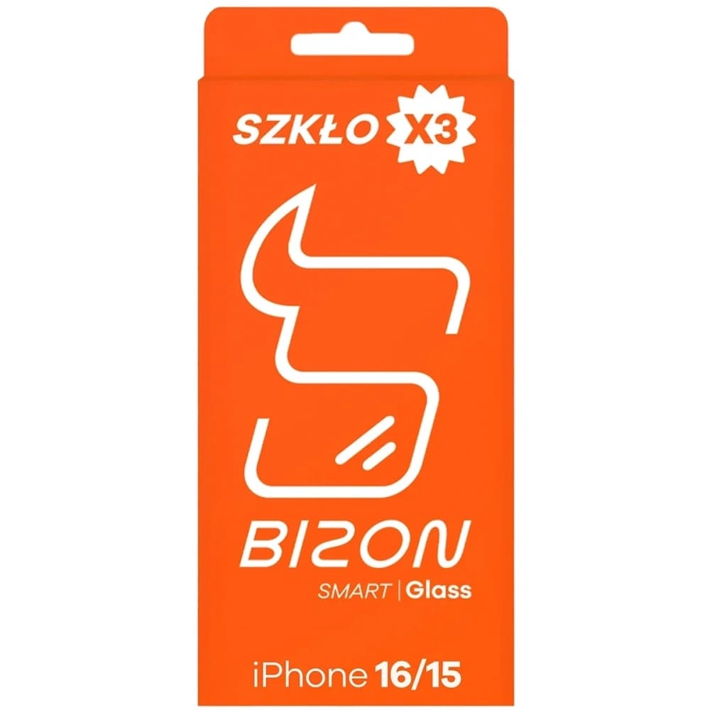 Bizon Smart 2.5D Glas Apple iPhone 15 / 16 [3 PACK] - 4