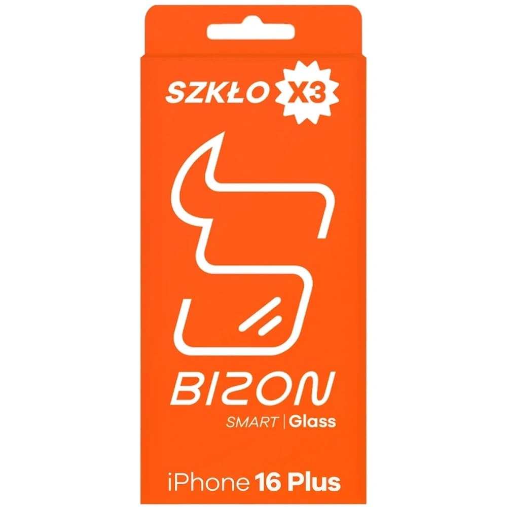 Bizon Smart 2.5D Sticlă Apple iPhone 16 Plus [3 PACHET] - 4