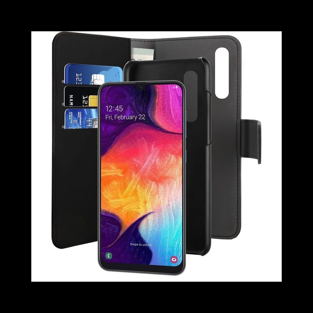 Etui PURO Wallet Detachable 2w1 Samsung Galaxy A50/A50s/A30s (negru) - 2