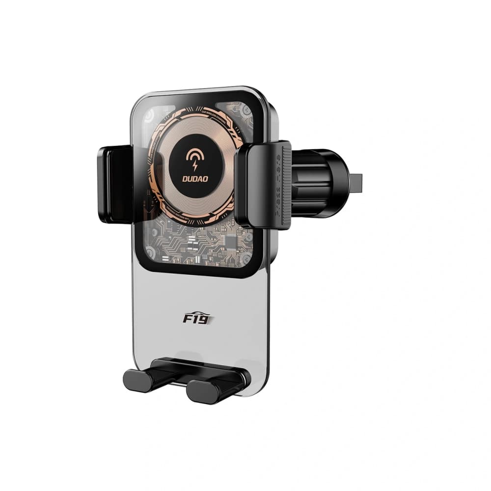 DUDAO F19 car mount with a 15W wireless charger black - 2