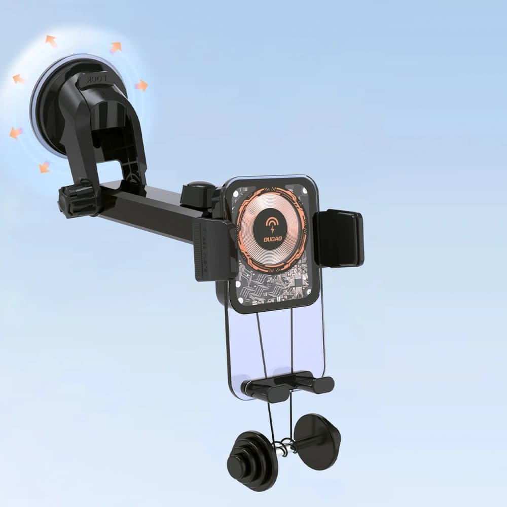 DUDAO F19 car mount with a 15W wireless charger black - 7