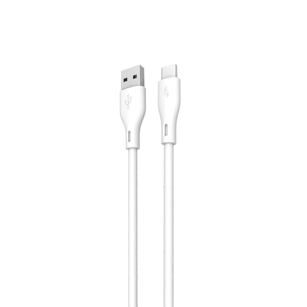 DUDAO L2T USB-A / USB-C 5A 1m weißes Kabel - 1