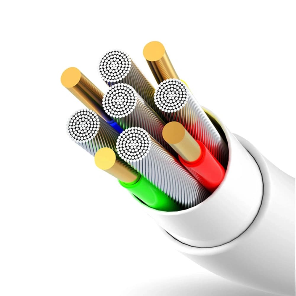 DUDAO L2T USB-A / USB-C 5A 1m weißes Kabel - 6