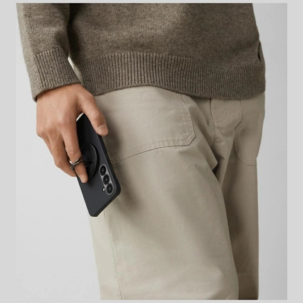 PITAKA Ultra-Slim MagSafe Samsung Galaxy S25 černá šedá - 12