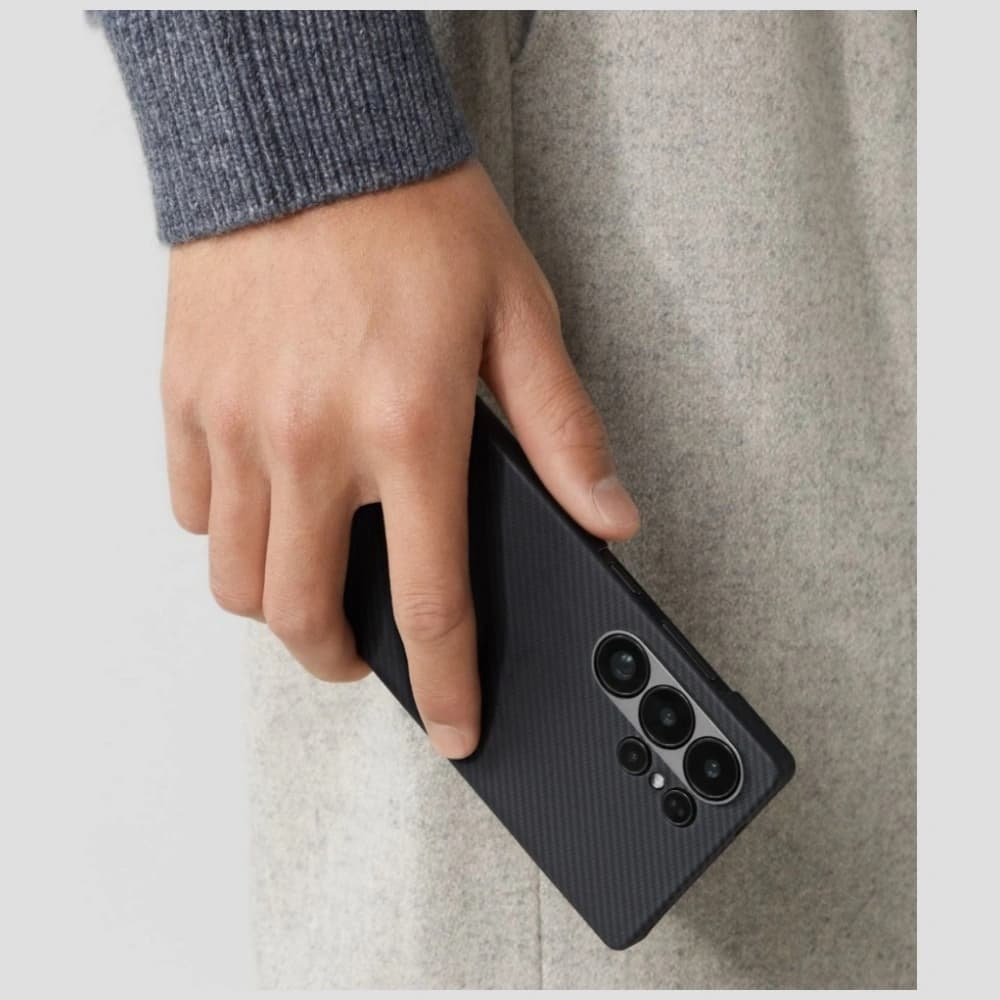 PITAKA Ultra-Dünn MagSafe Samsung Galaxy S25 Ultra schwarz grau - 11