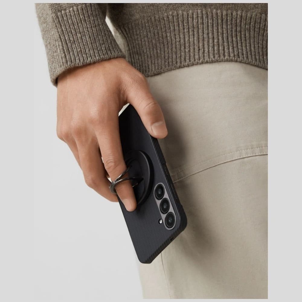 PITAKA Ultra-Dünn MagSafe Samsung Galaxy S25 Ultra schwarz grau - 12