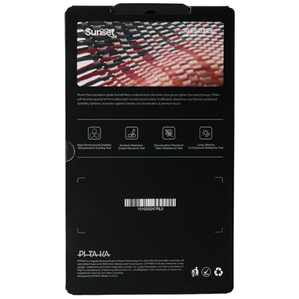 PITAKA Ultra-Slim MagSafe Samsung Galaxy Z Flip7 naplemente - 8