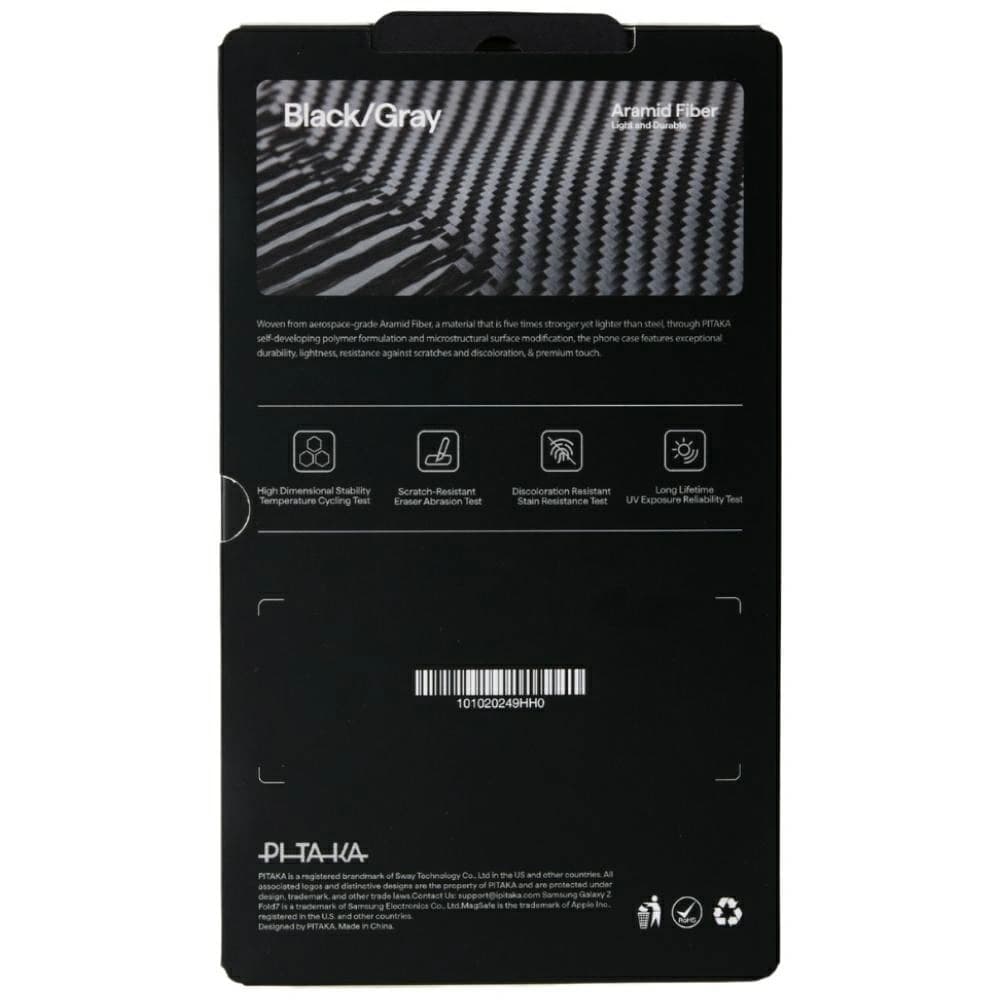 PITAKA Ultra-Dünn MagSafe Samsung Galaxy Z Fold7 schwarz grau - 8