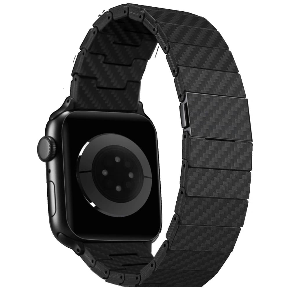 PITAKA Carbon Fiber Modern pentru Apple Watch 1/2/3/4/5/6/7/8/9/10/11/SE/SE 3/Ultra/Ultra 2/Ultra 3 negru gri - 5