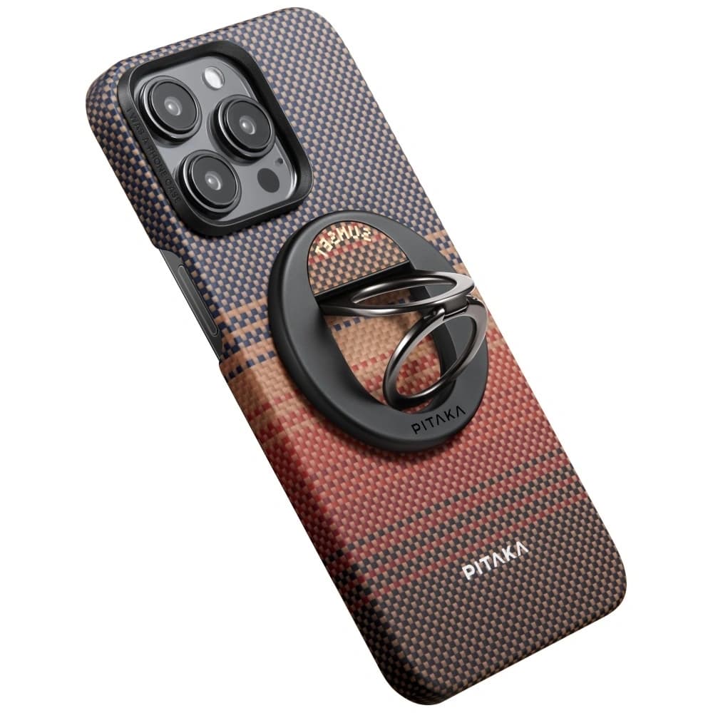 PITAKA MagEZ Grip 3 MagSafe Magnetic Finger Holder with Stand Function Sunset - 7