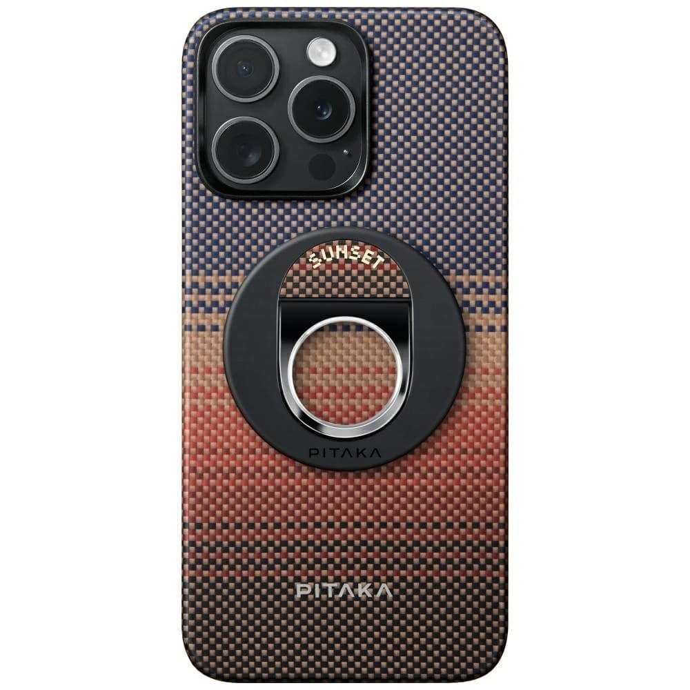 PITAKA MagEZ Grip 3 MagSafe Magnetic Finger Holder with Stand Function Sunset - 11