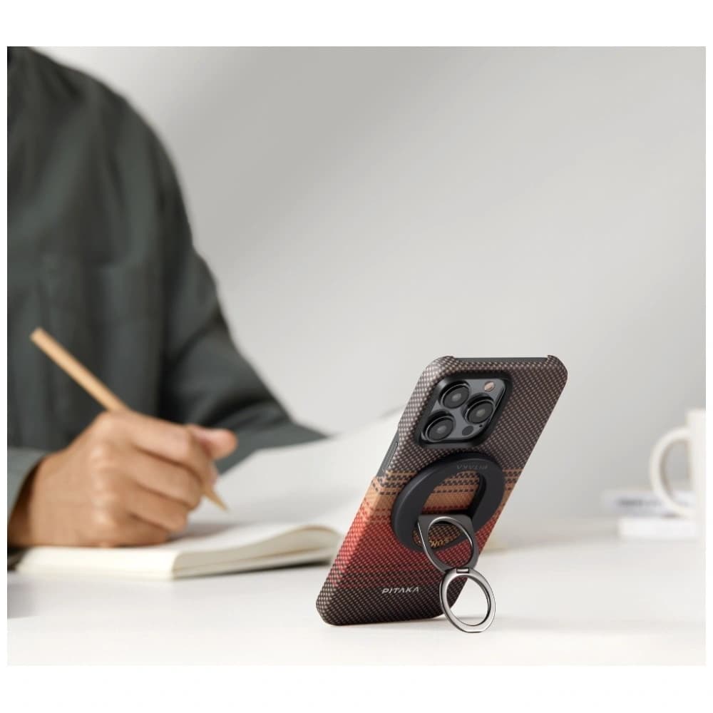 PITAKA MagEZ Grip 3 MagSafe Magnetic Finger Holder with Stand Function Sunset - 13