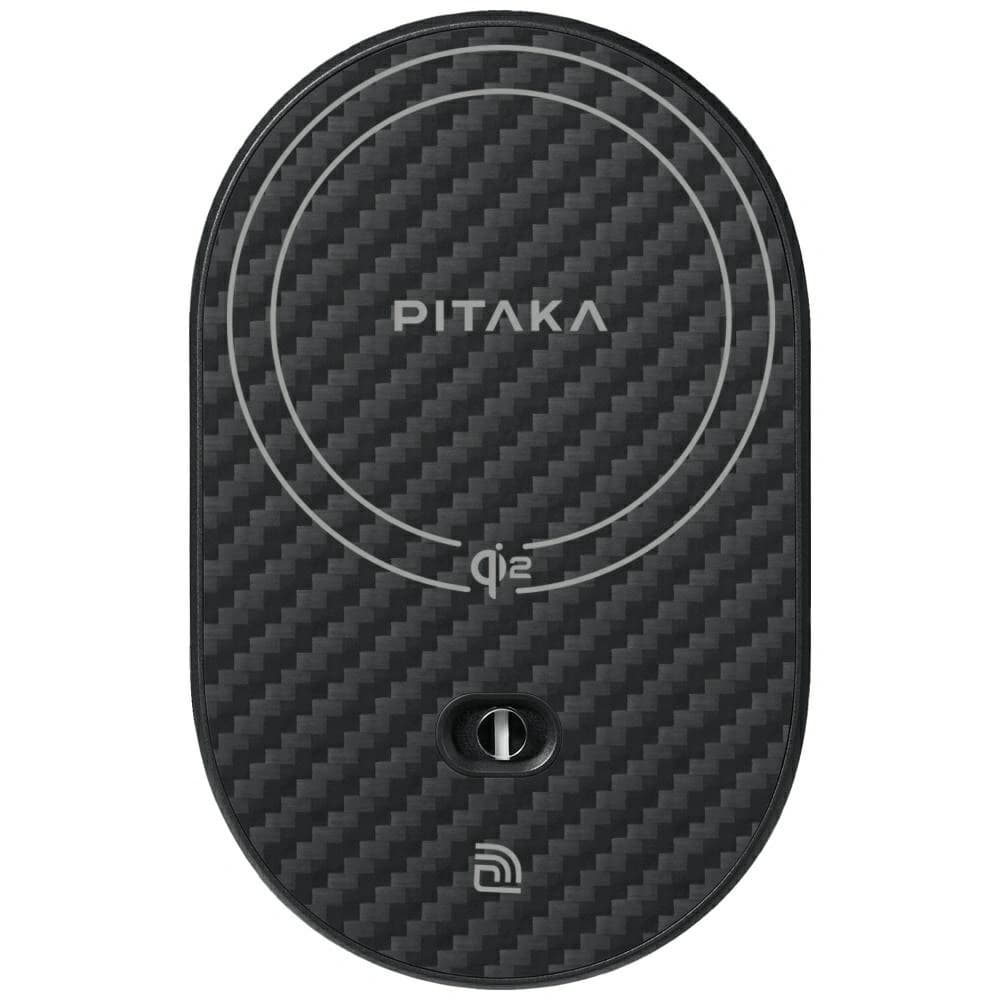 PITAKA MagEZ Pro 2 Qi2 15W NFC MagSafe car mount with wireless charger black grey - 3