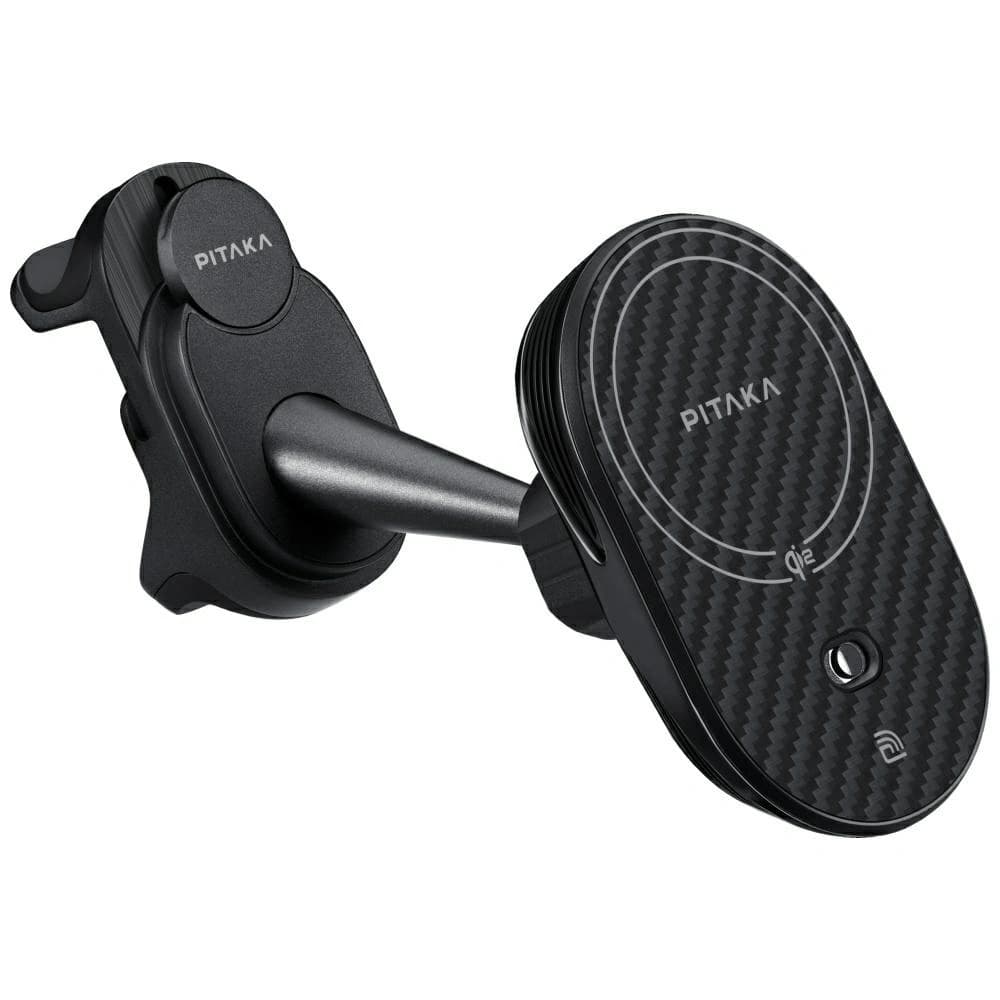 PITAKA MagEZ Pro 2 Qi2 Tesla držák do auta s bezdrátovou nabíječkou MagSafe pro Tesla Model 3/Y černá šedá - 3