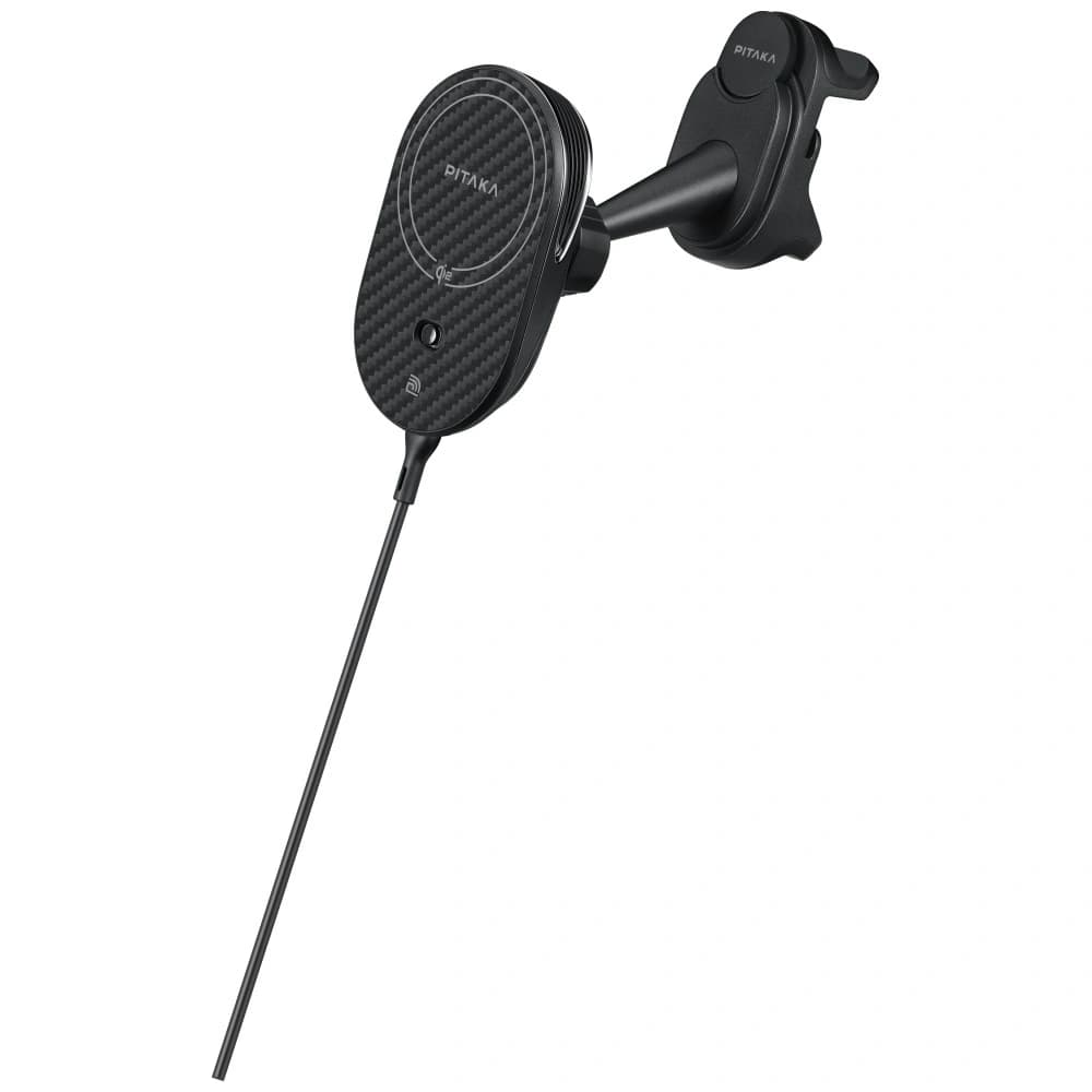 PITAKA MagEZ Pro 2 Qi2 Tesla držák do auta s bezdrátovou nabíječkou MagSafe pro Tesla Model 3/Y černá šedá - 4
