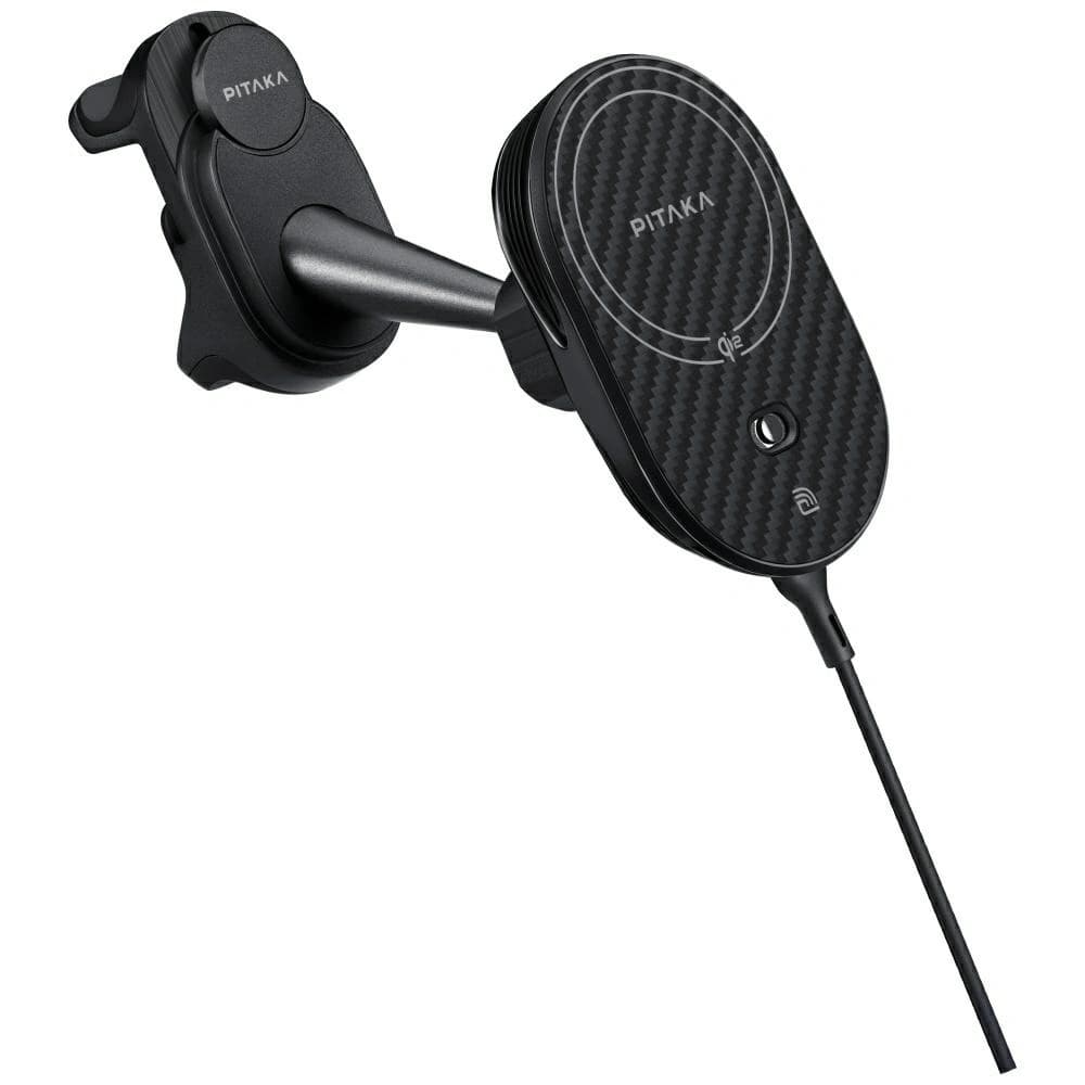 PITAKA MagEZ Pro 2 Qi2 Tesla držák do auta s bezdrátovou nabíječkou MagSafe pro Tesla Model 3/Y černá šedá - 5