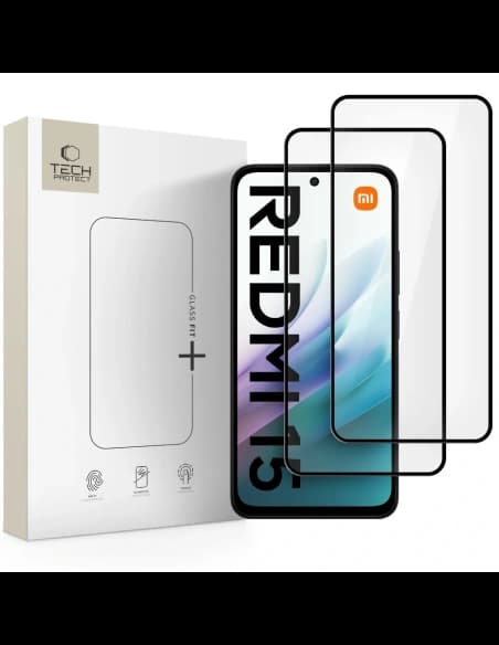 Tech-Protect Glass Fit+ Xiaomi Redmi 15 4G / 5G Black [2 PACK]