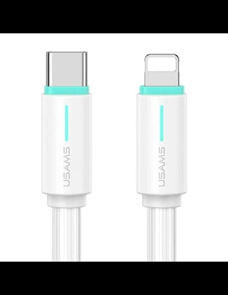 USAMS US-SJ735 SJ73530W YU Series SJ735USB02 USB-C / Lightning kabel 1m bílý