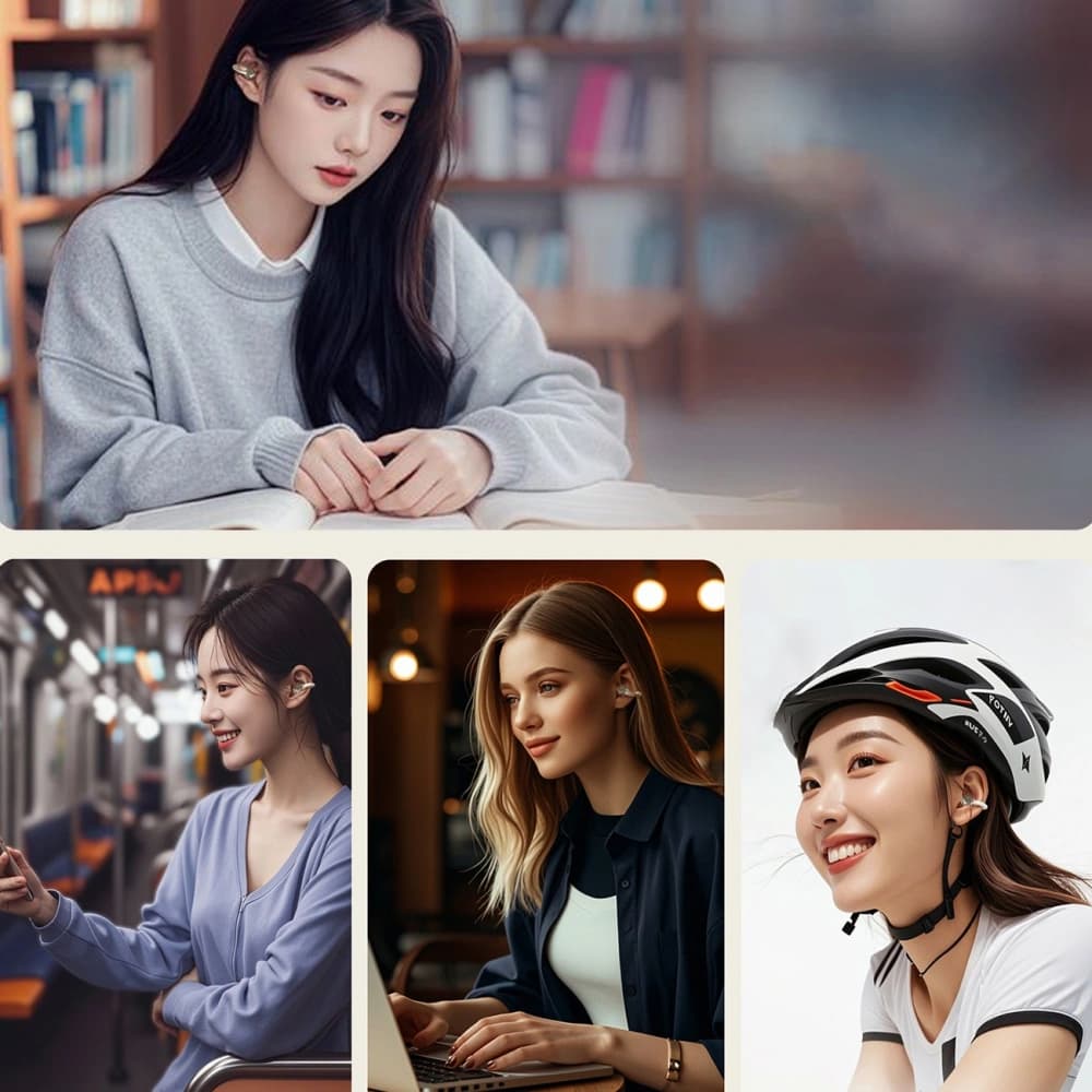 Dudao U20 TWS Nyitott Fülű Vezeték nélküli Fülhallgató Bluetooth 5.4 fekete - 5