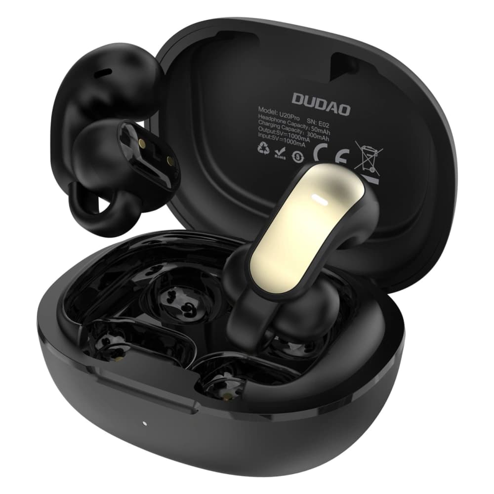 Dudao U20 Pro Offene Ohr Drahtlose Ohrhörer TWS Bluetooth 5.4 Schwarz - 1