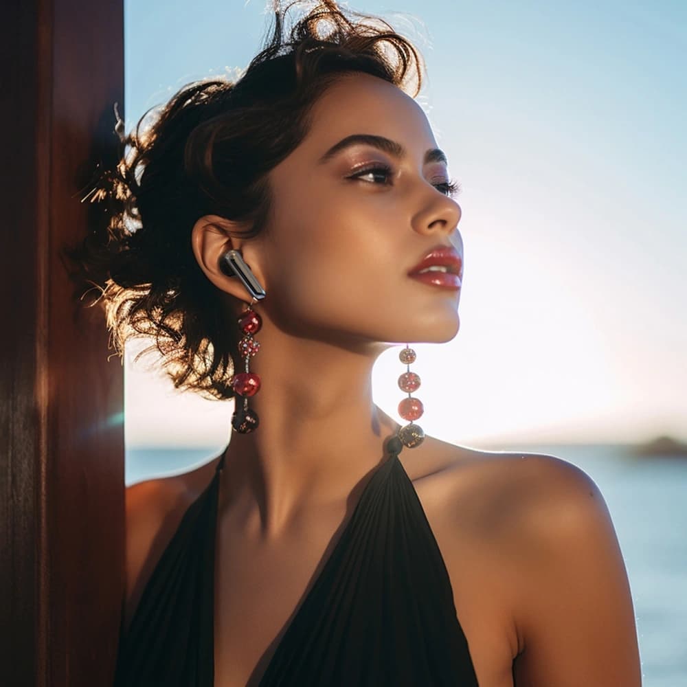 Dudao U21 TWS ANC ENC Drahtlose In-Ear Kopfhörer Bluetooth 5.4 schwarz - 2