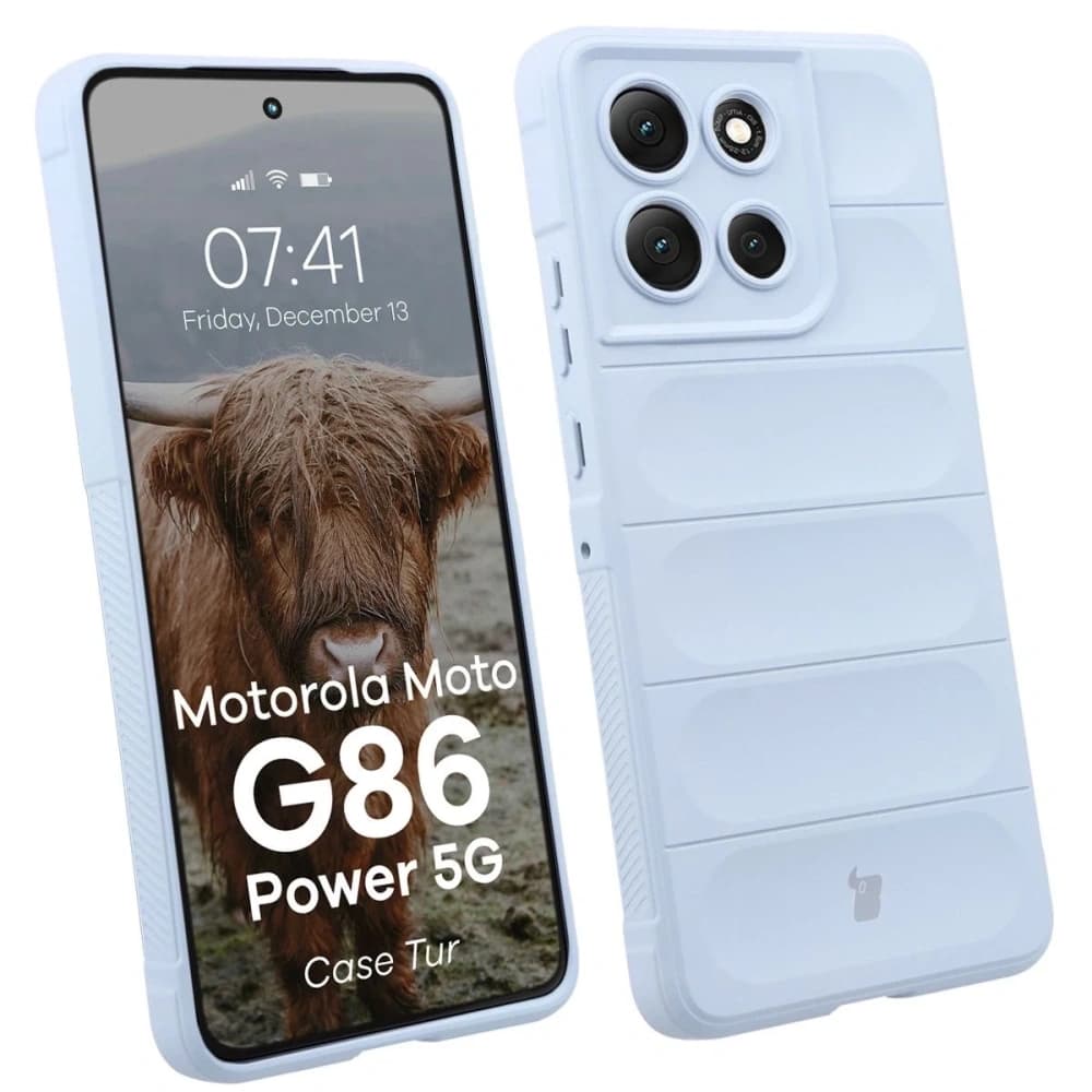 Carcasa Bizon Tur Motorola Moto G86 Power 5G albastru deschis - 1