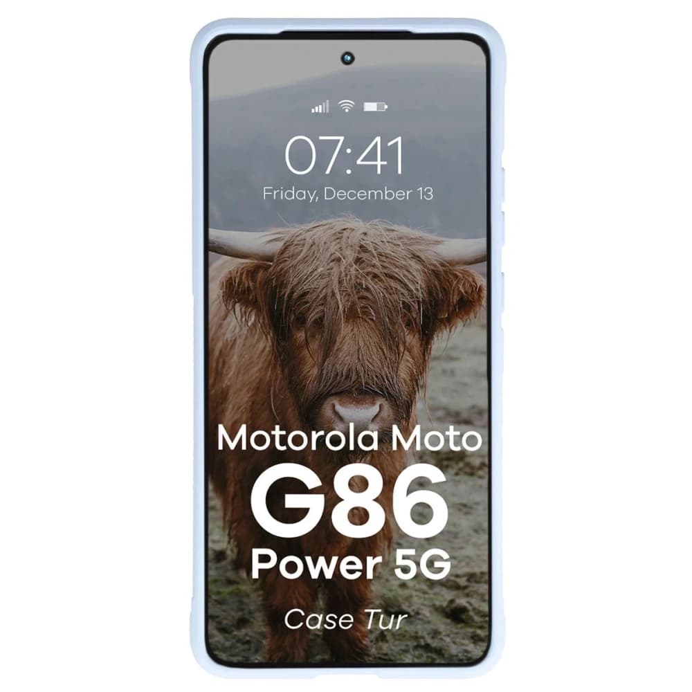 Carcasa Bizon Tur Motorola Moto G86 Power 5G albastru deschis - 5
