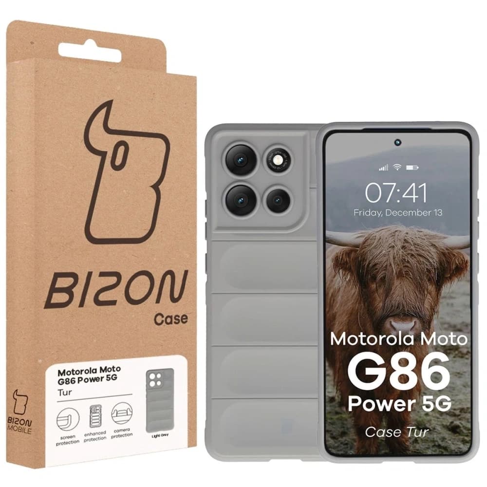 Bizon Case Tur Motorola Moto G86 Power 5G light grey - 8